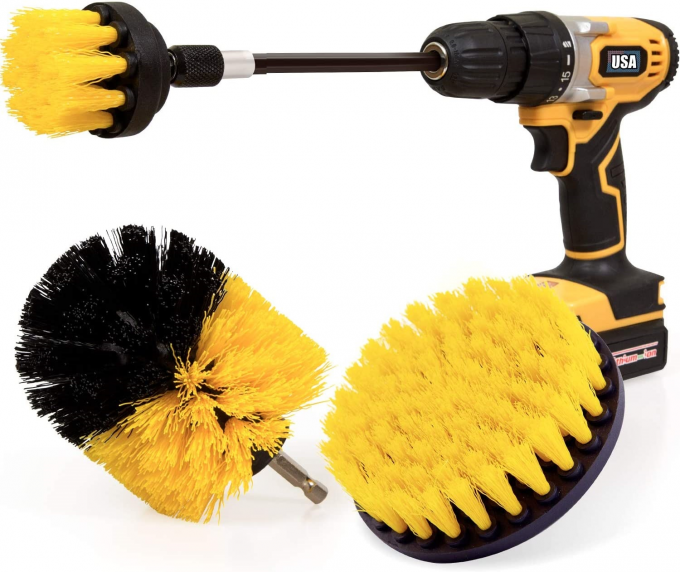Drill Brush Attachment Set Cleaning Kit Drill Brush with Extend Attachment 0