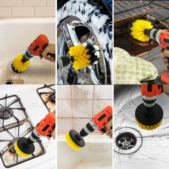 Drill Brush Power Scrubber Brush Cleaning Kit 10Pcs Drill Brush Attachment 2