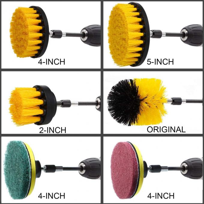 Drill Brush Power Scrubber Brush Cleaning Kit 10Pcs Drill Brush Attachment 3