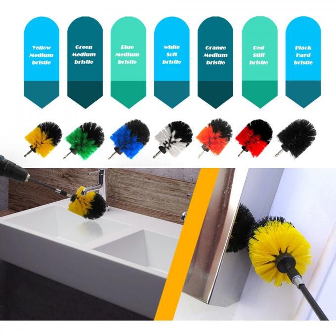Drill Scruber Brush Cleaner Kit Power Scrubber for Cleaning Bathroom Bathtub Cleaning Brushes 2