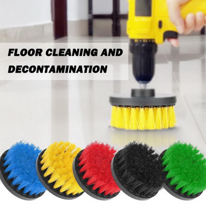 Electric Plasstic Soft Drill Brush Attachment for Cleaning Carpet Leather Glass Car Tires Upholstery Sofa 0