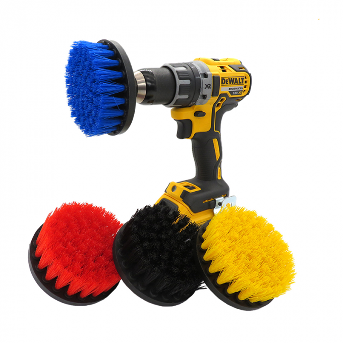 Electric Plasstic Soft Drill Brush Attachment for Cleaning Carpet Leather Glass Car Tires Upholstery Sofa 1