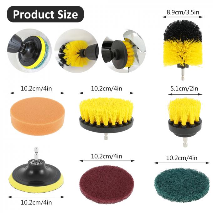 12 Piece Electric Drill Cleaning Brush Durable plastic stainless steel Brushes Electric Brush 1