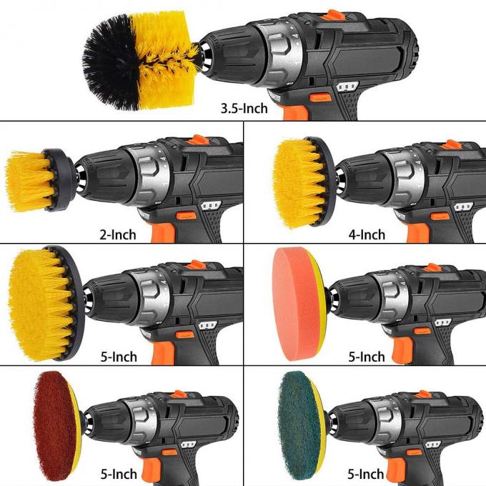 Polypropylene Power Drill Scrubber Brush Set Electric Drill Cleaning Brush Tools 420g 0