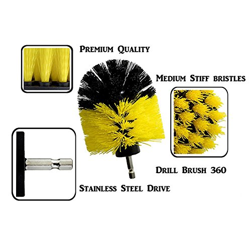 3.5 Inch Cone Drill Brush Cleaner Drill Power Tool For Cleaning 0