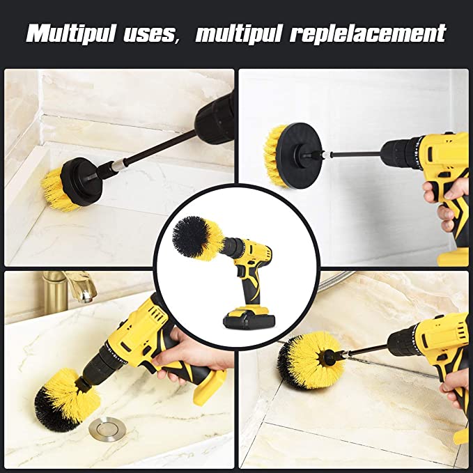 3.5 Inch Cone Drill Brush Cleaner Drill Power Tool For Cleaning 2