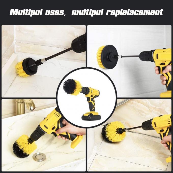 Power Drill Brush Attachment Set Power Cleaning Scrub Brush All Purpose with Extend Long Attachment for Bathroom 1
