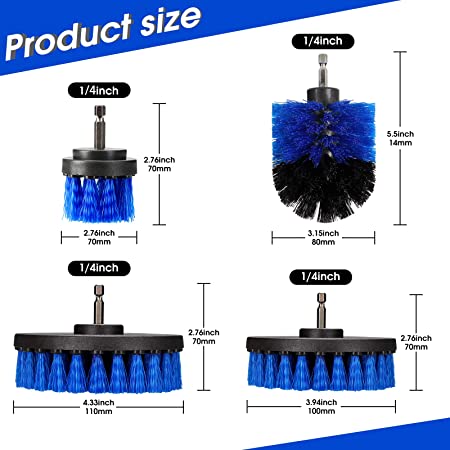 10cm Power Drill Brush Scrubber Household Cleaning Set ISO9001 0