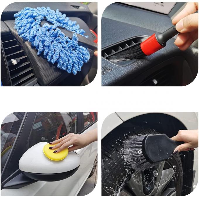 Synthetic Car Cleaning Brush Kit 14PCS OEM Wheel Tire Brush Cleaning Set 0