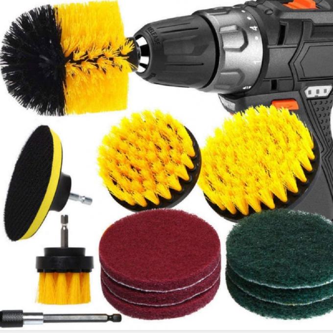 12 Pcs Drill Brush Attachment Set with Pad Sponge and Extend Attachment 0