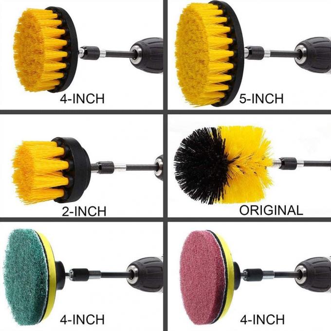 12 Pcs Drill Brush Attachment Set with Pad Sponge and Extend Attachment 3