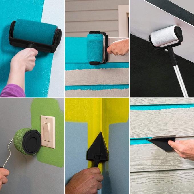9Pcs Renovator Paint Runner Pro Roller Set DIY Home Wall Decorating 1