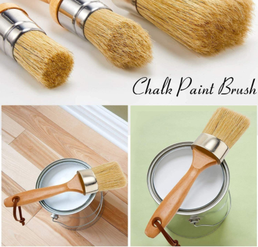 4pcs 2.8inch Long Wax Chalk Paint Brush Set 1.2inch Wide Epoxy Glue 1