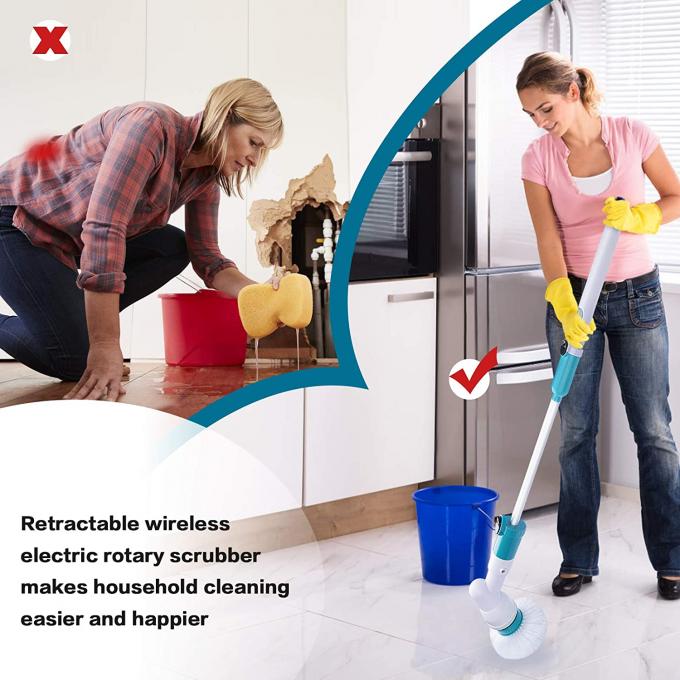110V Electric Spin Scrubber Mop 360 Cordless Power Brush 60HZ 3