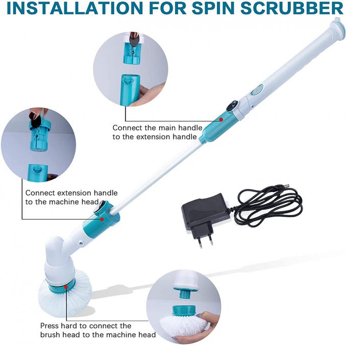 110V Electric Spin Scrubber Mop 360 Cordless Power Brush 60HZ 4