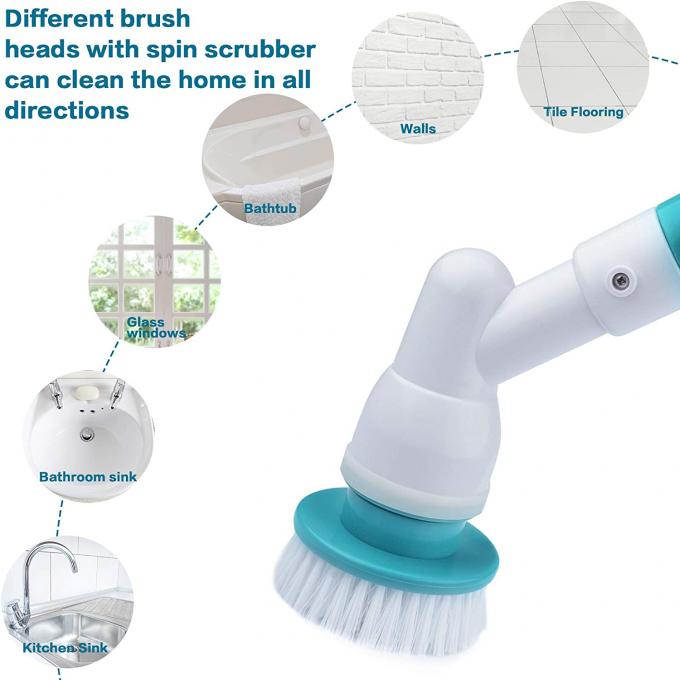 110V Electric Spin Scrubber Mop 360 Cordless Power Brush 60HZ 5