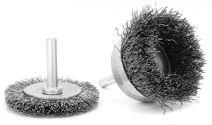 Steel Wire 1.5in Wire Wheel Cup Brush For Drill 1/4In Round Shank 3
