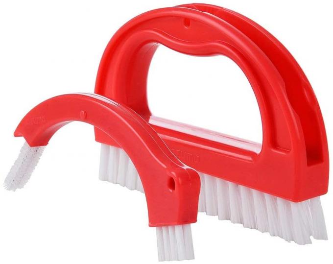 2.1in Red Joint Tile Scrub Brush ‎3.5inch Flat Shape Grout Cleaning 0
