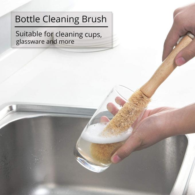 4pcs Set Kitchen Scrub Brush Natural Cleaning 7.09*3.15cm 2