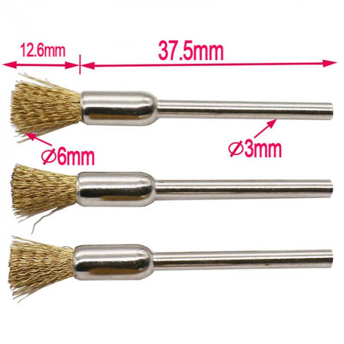 2.5cm Rust Removal Wire Metal Wheel Brush 4.7g 41mm Long Rotary Grinder Power Tool 2
