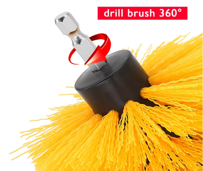 0.35mm Filament Drill Cleaning Brush 5Pcs For Carpet Car Detailing 1