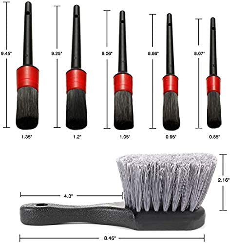 PP Car Cleaning Brush Kit Include 5 Car Detailing Brushes 2