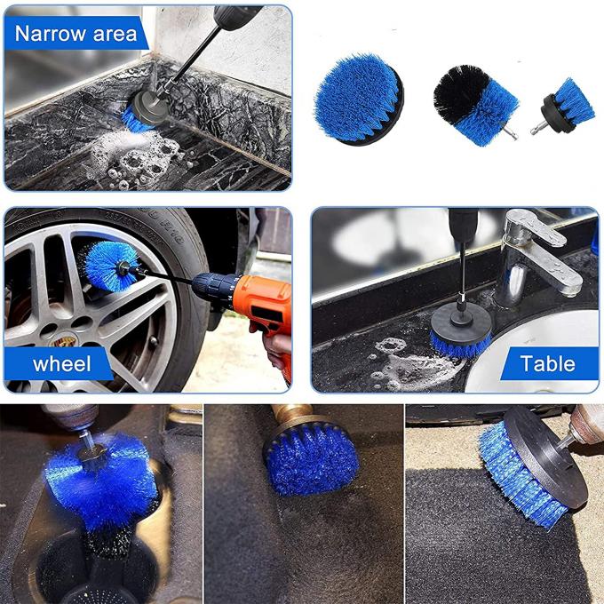 PP Filament 3pcs Electric Drill Brush Attachments For Cleaning 0