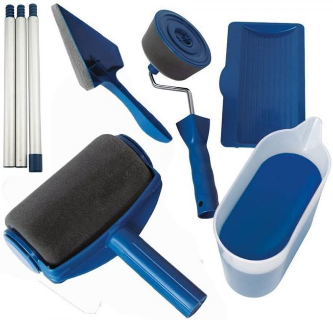 Paint Roller Kit 8 Pcs Multifunctional For Paint Runner Blue 0