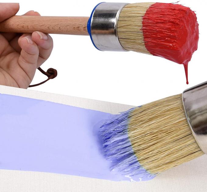 3 Pcs Chalk Paint Brush Natural Bristle Painting For Furniture 2
