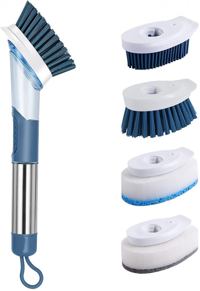 PP Soap Dispensing Dish Brush With 4 Replacement Heads 0