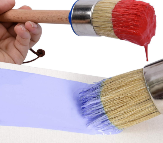 Epoxy Glue Chalk Paint Brush Set 3Pcs For Furniture Natural Bristle Painting 0