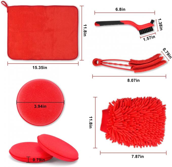 PP 18Pcs Car Cleaning Tools Kit With Car Detailing Brush 1
