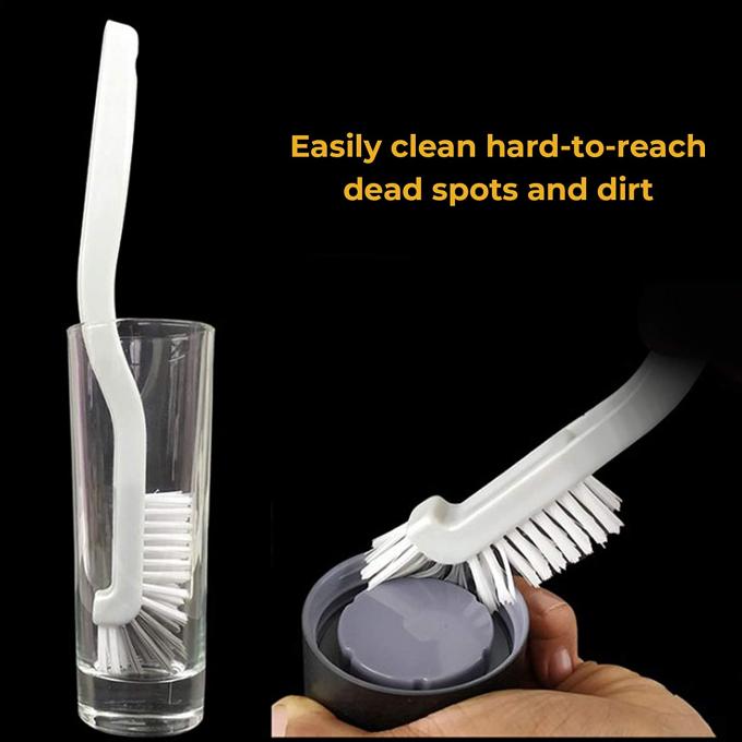 3 Pcs Dish Brush Set For Kitchen Bathroom Cleaning 10.2in 0
