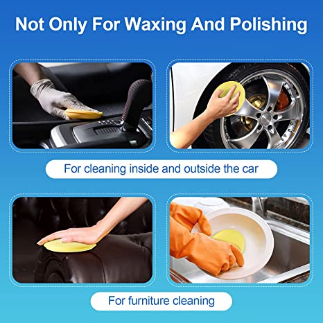 4 Inch Wax Foam Applicator Pad 24 Pieces For Car Polishing And Waxing 1