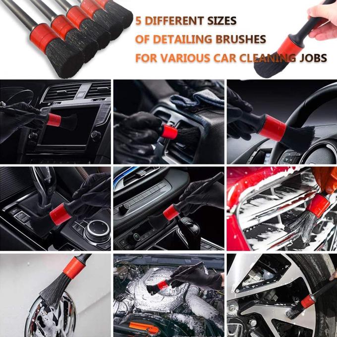 Car Cleaning Brush Set 14 Pieces For Car Interior Detailing 0