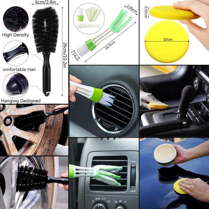 Car Cleaning Brush Set 14 Pieces For Car Interior Detailing 1
