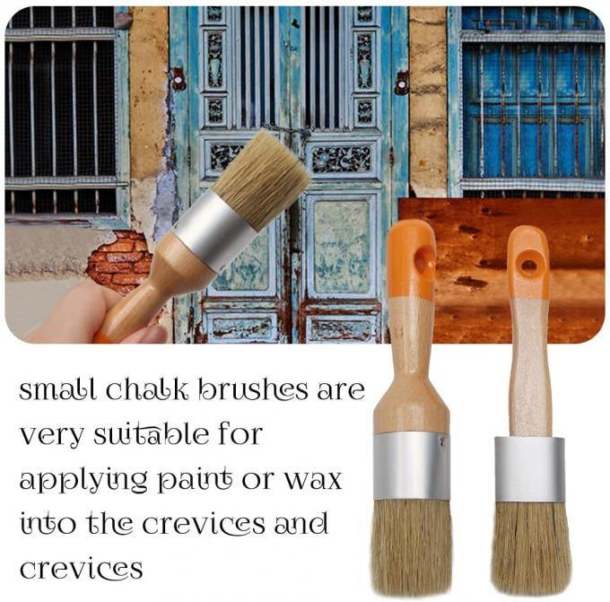 Bristle Burlywood Wax Paint Brush For Chairs Chalk Painting 1
