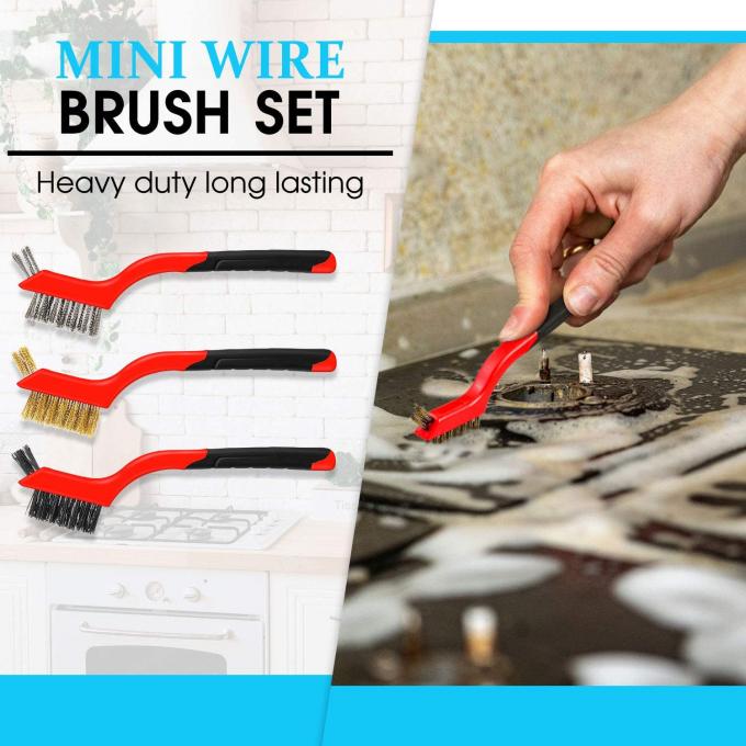 6 Pieces Mini Wire Cleaning Brush For Detailing Crimped Scratch 2
