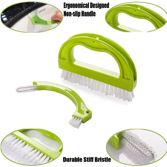 Kitchen Bathroom Cleaning Tile Joint Brush ABS Plastic Green 0