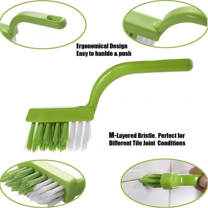 Kitchen Bathroom Cleaning Tile Joint Brush ABS Plastic Green 1