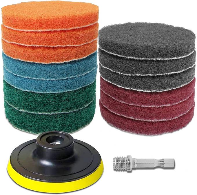 Drill Brush 100mm Heavy Duty Scouring Pads 4 Inch Household Cleaning 4