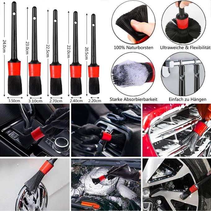 15pcs Car Cleaning Brush Set With Detailing Long Rim Microfibre 1