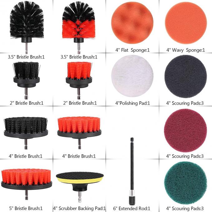 21 Pieces Drill Brush Attachment Set For Joints Tiles Sinks Floor Bathtub Bathroom 1