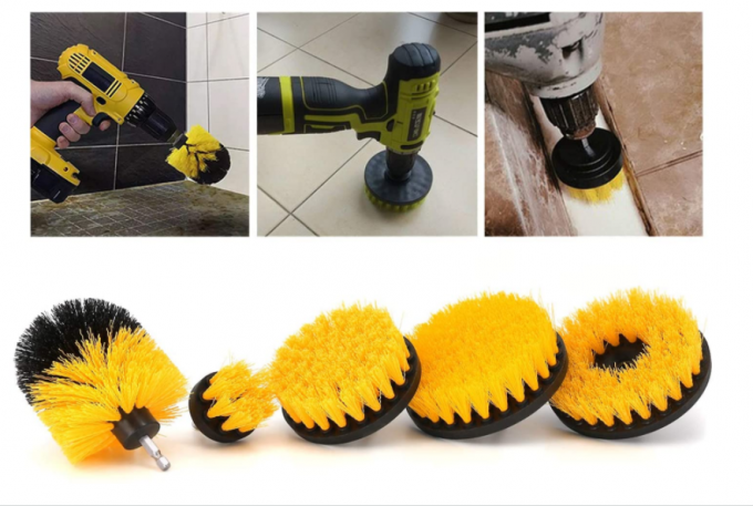 5 Pieces Power Scrubber Brush 0.35mm Filament For Drill Carpet 0