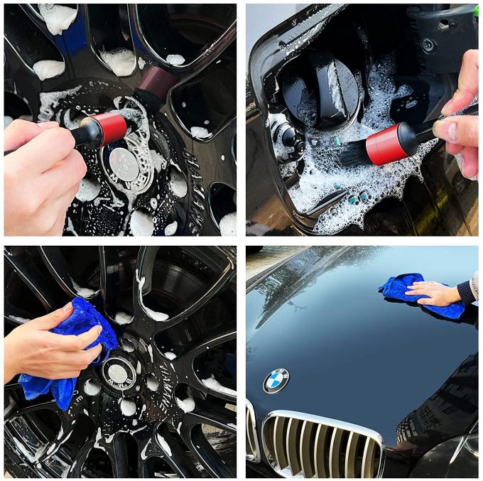 Tire And Rim Cleaning Dirt 8pcs Car Detailing Brush Kit Without Scratch Car 3