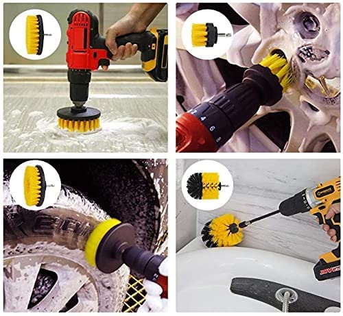 20pcs Power Scrubber Drill Brush Kit For Cleaning Bathroom Surfaces , Bathtub 0