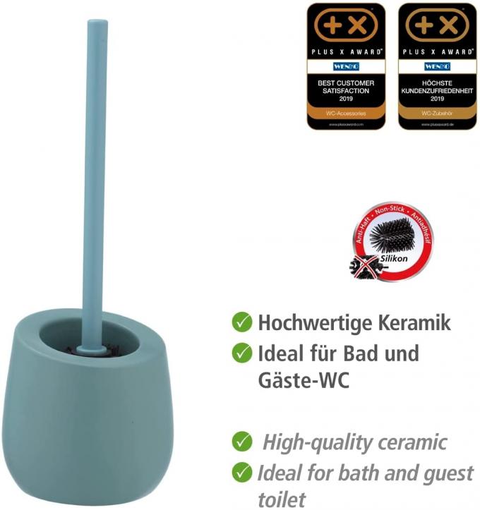 Ø 7.5 Cm Ceramic Silicone Toilet Brush With A Matt Surface , Incl 1