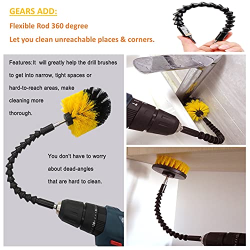6 Pack Drill Brush Attachment For Home Cleaning Drill Muscle Brush Power 0