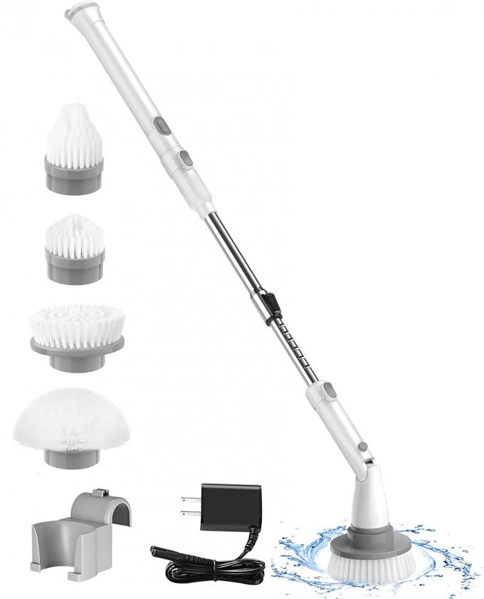 25/41/47 Inch Extendable Handle Electric Spin Scrubber , Cordless Cleaning Brush 0