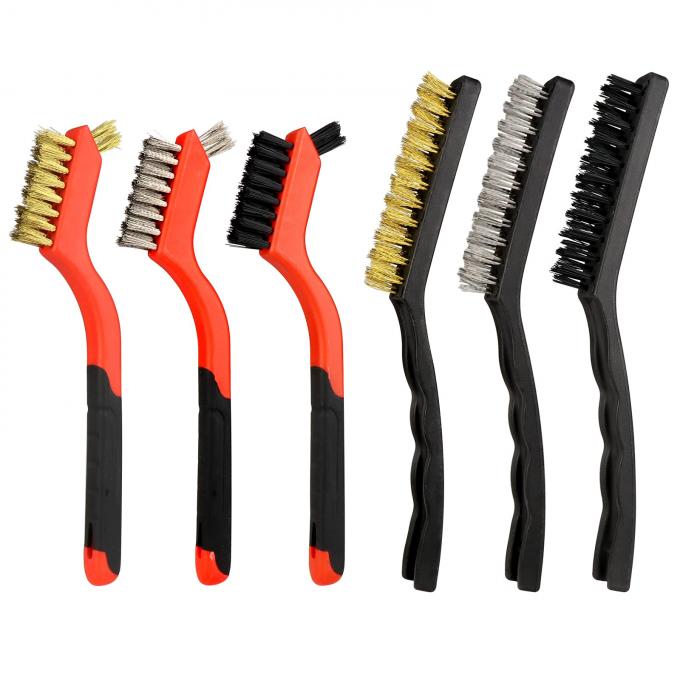 6Pcs Small Wire Wheel Brush For Cleaning Rust Brass Stainless Steel And Nylon 0